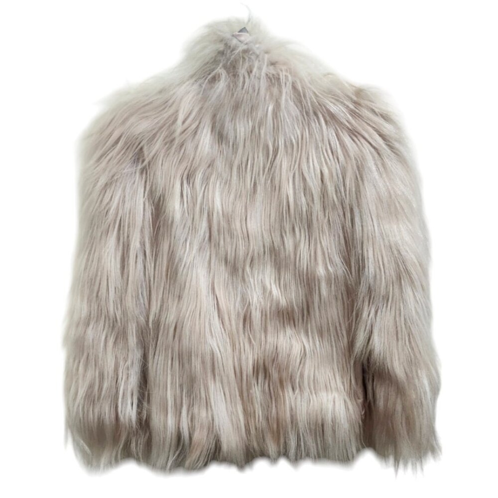 Roberto Cavalli 2008 Pale Pink Genuine Fur Jacket Women Approx EU 44 US XS - Picture 5 of 15